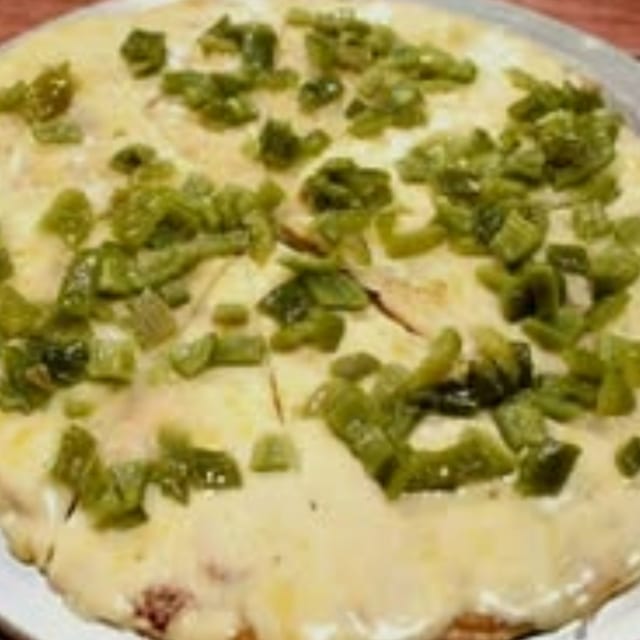 Green Chile Cheese Crisp.